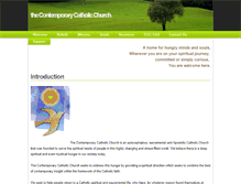 Tablet Screenshot of contemporarycatholicchurch.org